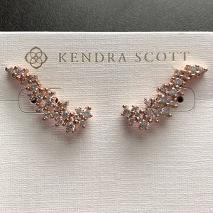 Kendra Scott Petunia Ear Climbers in Rose Gold